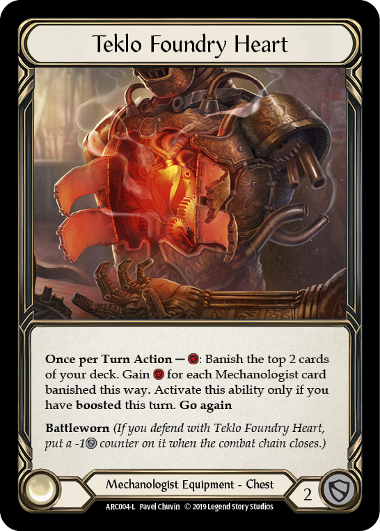 Teklo Foundry Heart [ARC004-L] 1st Edition Cold Foil | Good Games Adelaide SA