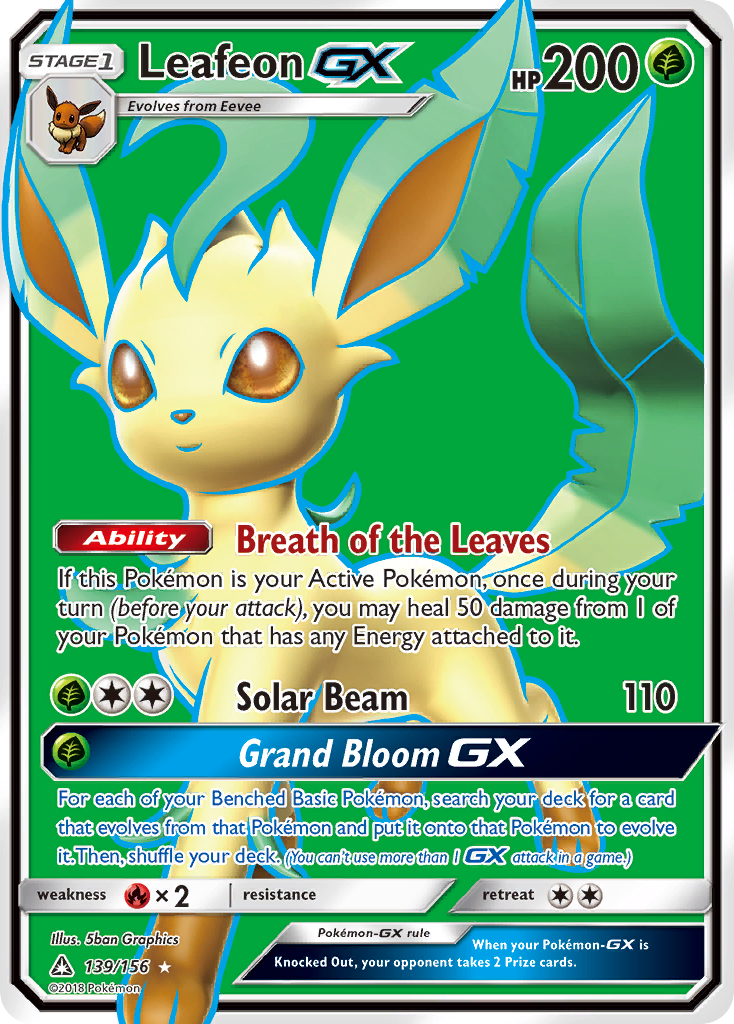Leafeon GX (139/156) [Sun & Moon: Ultra Prism] | Good Games Adelaide SA