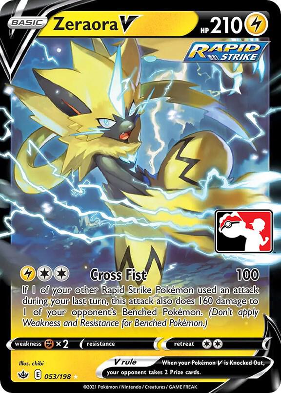 Zeraora V Series 1 053/198 (Prize Pack Series Cards)  - Holofoil | Good Games Adelaide SA
