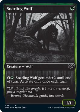 Snarling Wolf 486 486 (Innistrad: Double Feature)  | Good Games Adelaide SA