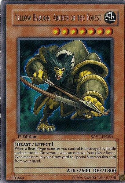 Yellow Baboon, Archer of the Forest [SOVR-EN084] Ultra Rare | Good Games Adelaide SA