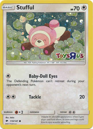 Stufful (110/147) (Toys R Us Promo) [Sun & Moon: Burning Shadows] | Good Games Adelaide SA