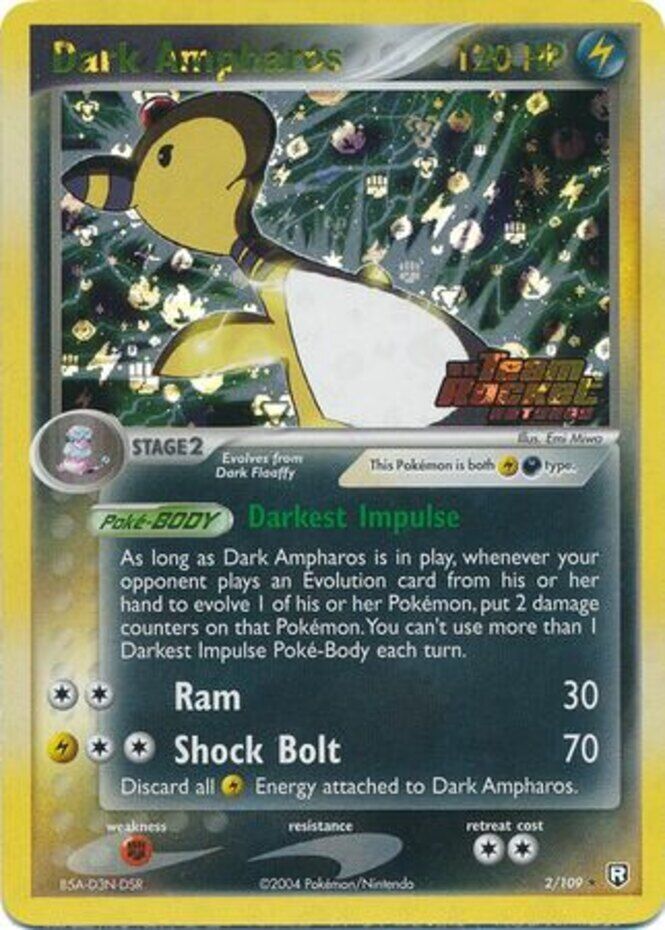 Dark Ampharos (2/109) (Stamped) [EX: Team Rocket Returns] | Good Games Adelaide SA