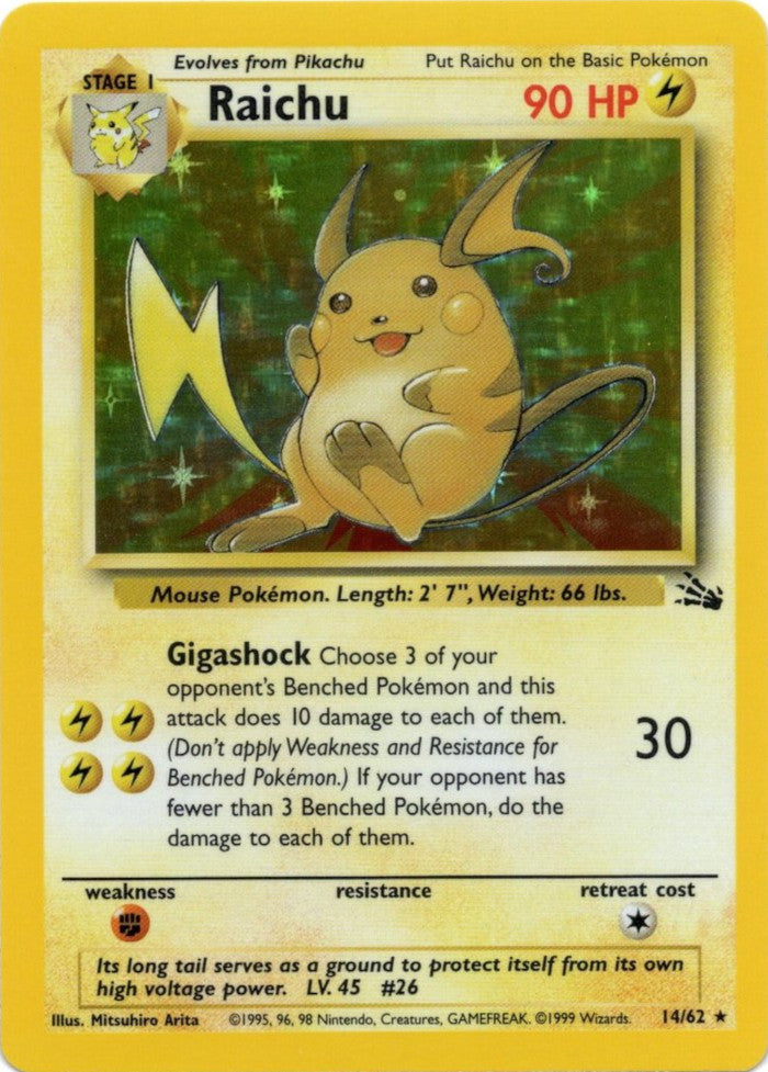 Raichu (14/62) [Fossil Unlimited] | Good Games Adelaide SA