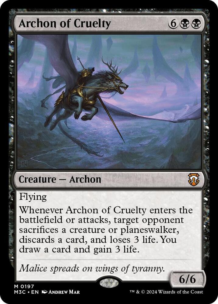 Archon of Cruelty 197/411 (Commander: Modern Horizons 3)  - Ripple Foil | Good Games Adelaide SA