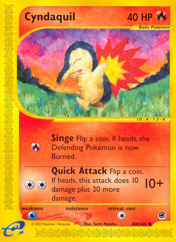 Cyndaquil (104/165) [Expedition: Base Set] | Good Games Adelaide SA