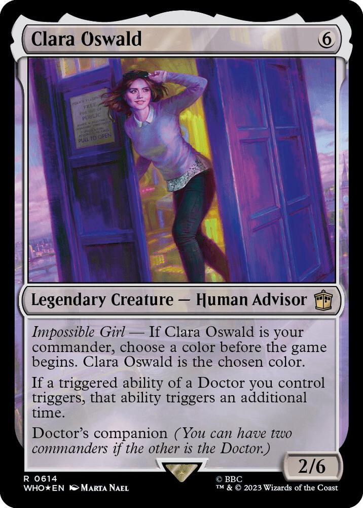 Clara Oswald 614 (Universes Beyond: Doctor Who)  - Foil | Good Games Adelaide SA