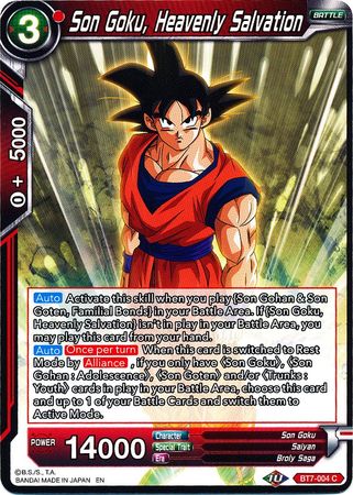 Son Goku, Heavenly Salvation [BT7-004] | Good Games Adelaide SA