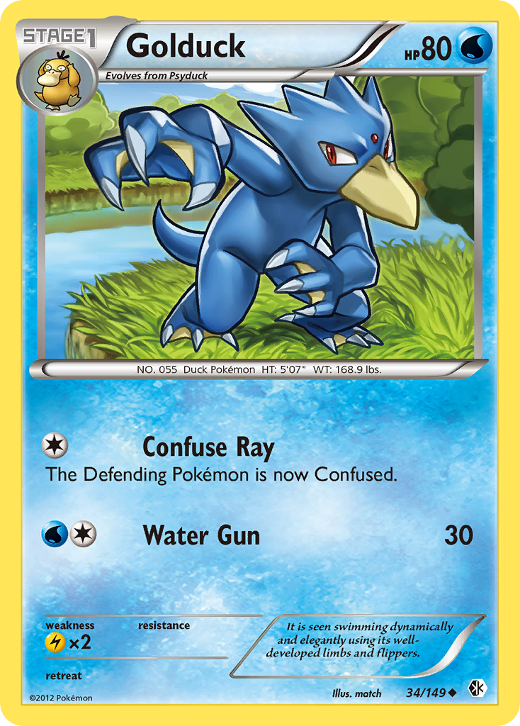 Golduck (34/149) [Black & White: Boundaries Crossed] | Good Games Adelaide SA