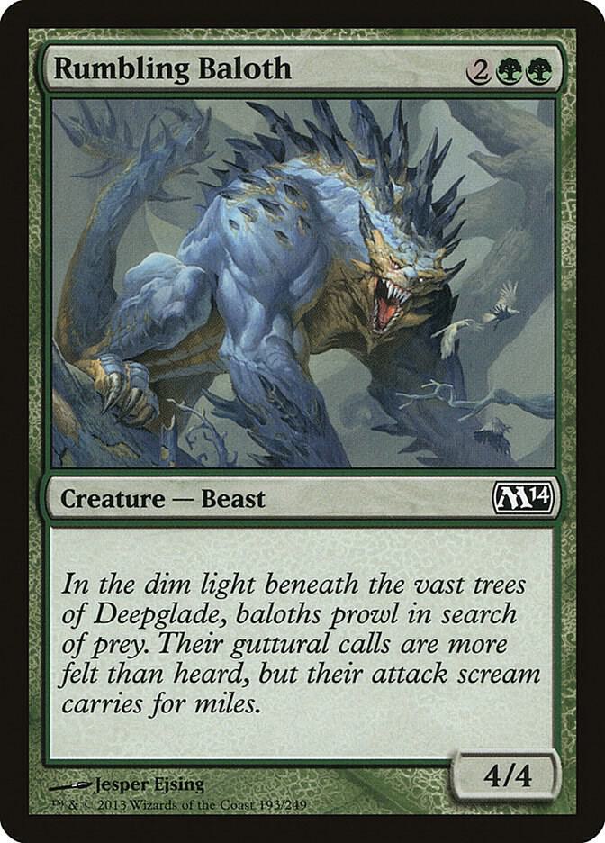 Rumbling Baloth 193 (Magic 2014 (M14))  - Foil | Good Games Adelaide SA