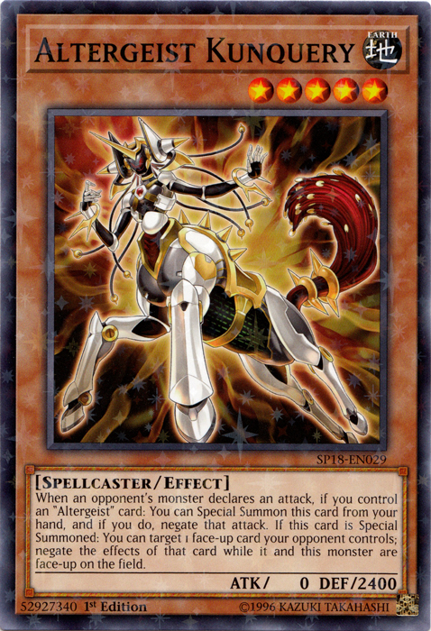 Altergeist Kunquery [SP18-EN029] Starfoil Rare | Good Games Adelaide SA