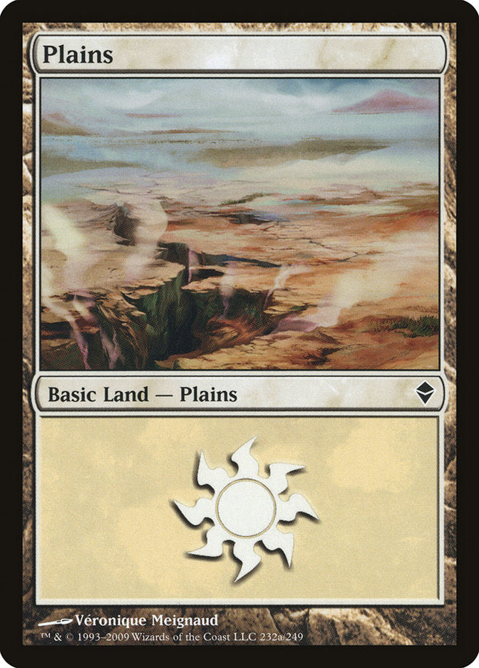 Plains (232a) [Zendikar] | Good Games Adelaide SA