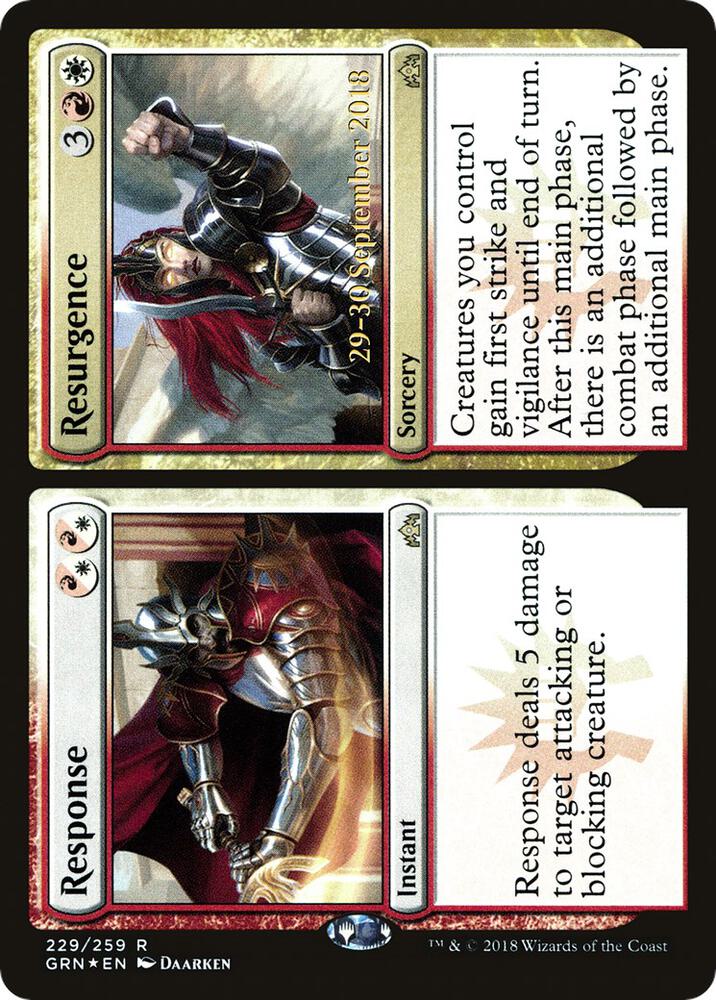 Response Resurgence 229 (Prerelease Cards)  - Foil | Good Games Adelaide SA