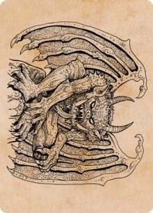 Cloister Gargoyle Showcase Art Card 65 (Art Series: Adventures in the Forgotten Realms)  | Good Games Adelaide SA