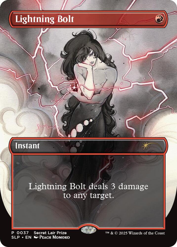 Lightning Bolt 37 (Secret Lair Showdown)  - Borderless Foil | Good Games Adelaide SA