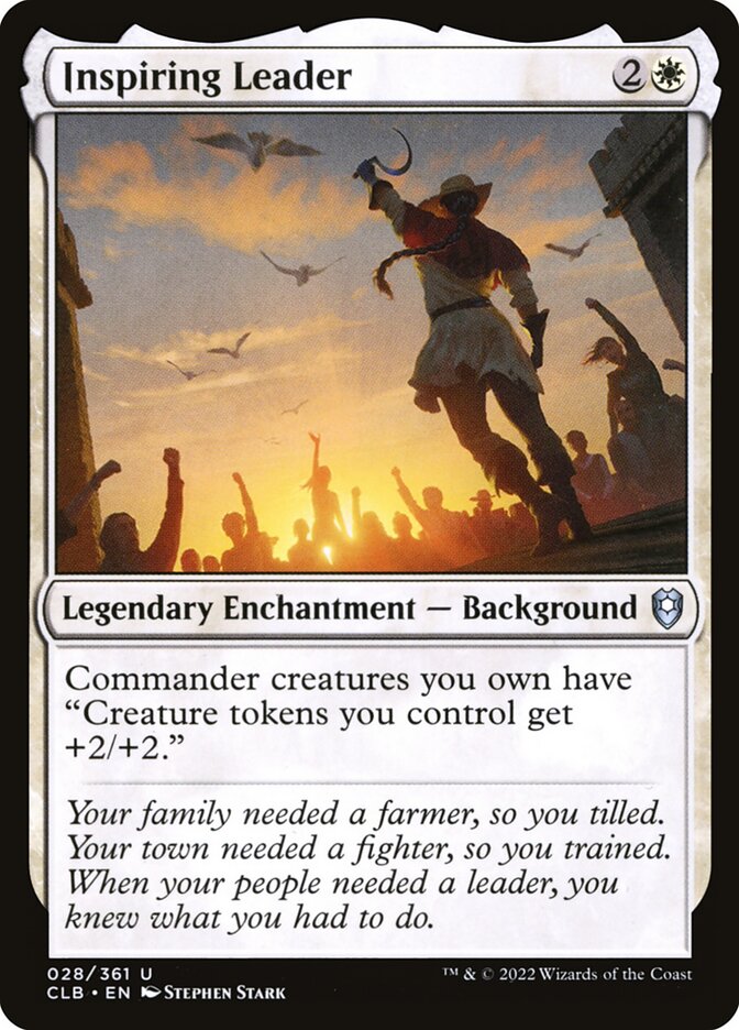Inspiring Leader 28 (Commander Legends: Battle for Baldur's Gate)  - Foil | Good Games Adelaide SA
