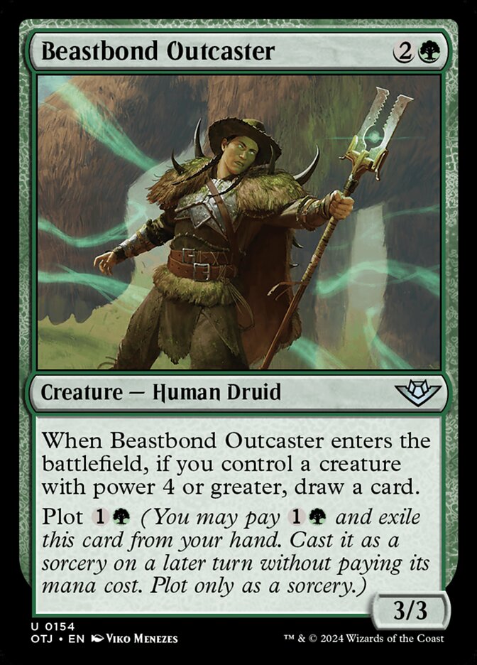 Beastbond Outcaster 154/286 (Outlaws of Thunder Junction)  - Foil | Good Games Adelaide SA