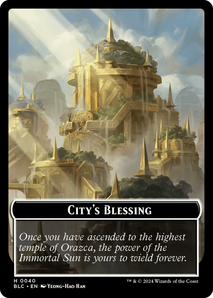 Hamster // City's Blessing Double-Sided Token [Bloomburrow Commander Tokens] | Good Games Adelaide SA
