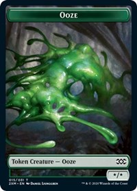 Ooze // Wurm (030) Double-sided Token [Double Masters Tokens] | Good Games Adelaide SA