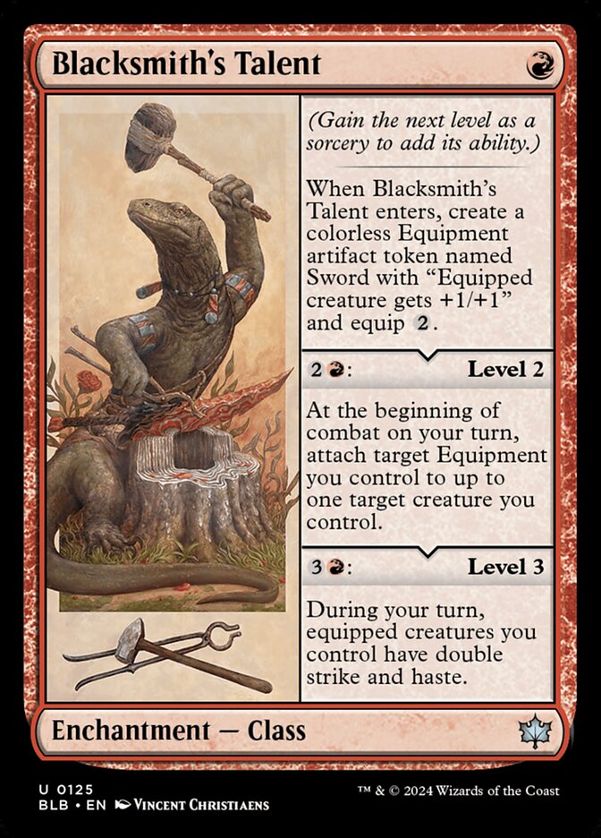Blacksmith's Talent 125 (Bloomburrow)  - Foil | Good Games Adelaide SA