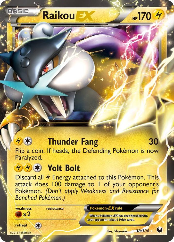 Raikou EX 38/108 (Dark Explorers)  - Holofoil | Good Games Adelaide SA
