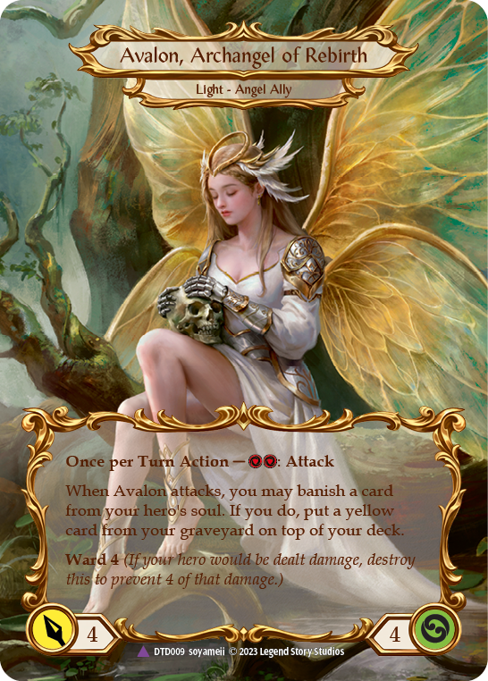 Figment of Rebirth // Avalon, Archangel of Rebirth (Marvel) [DTD009] (Dusk Till Dawn)  Cold Foil | Good Games Adelaide SA