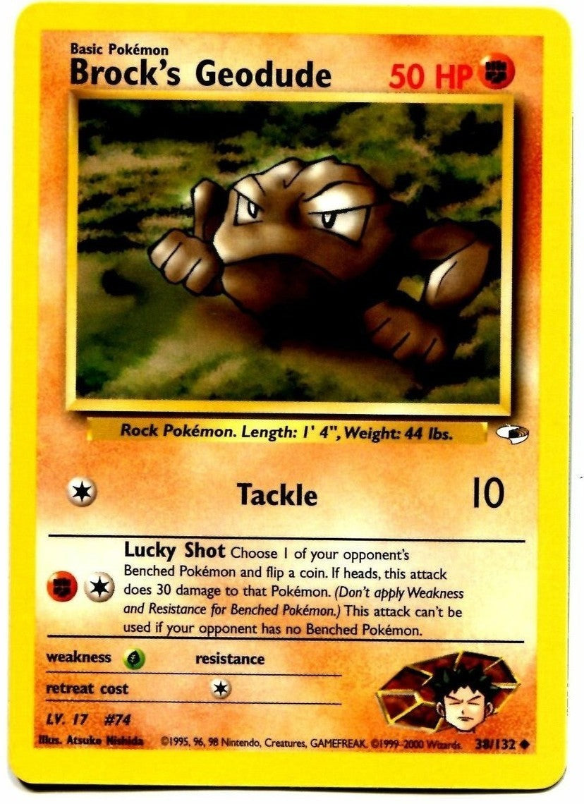 Brock's Geodude (38/132) [Gym Heroes Unlimited] | Good Games Adelaide SA