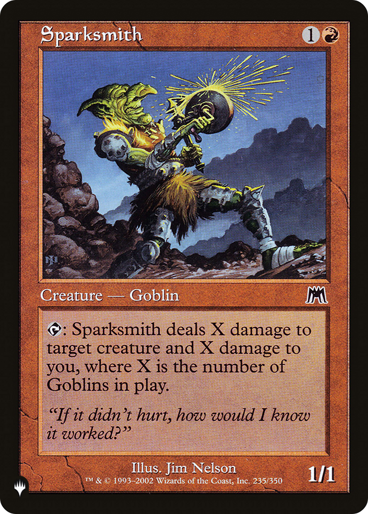Sparksmith [The List Reprints] | Good Games Adelaide SA