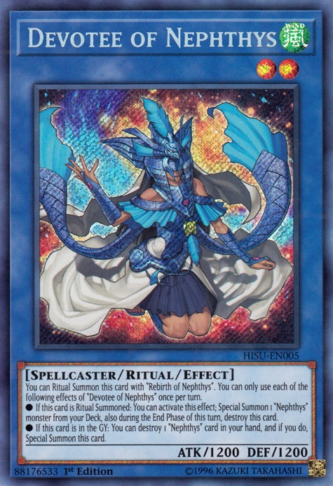 Devotee of Nephthys [HISU-EN005] Secret Rare | Good Games Adelaide SA