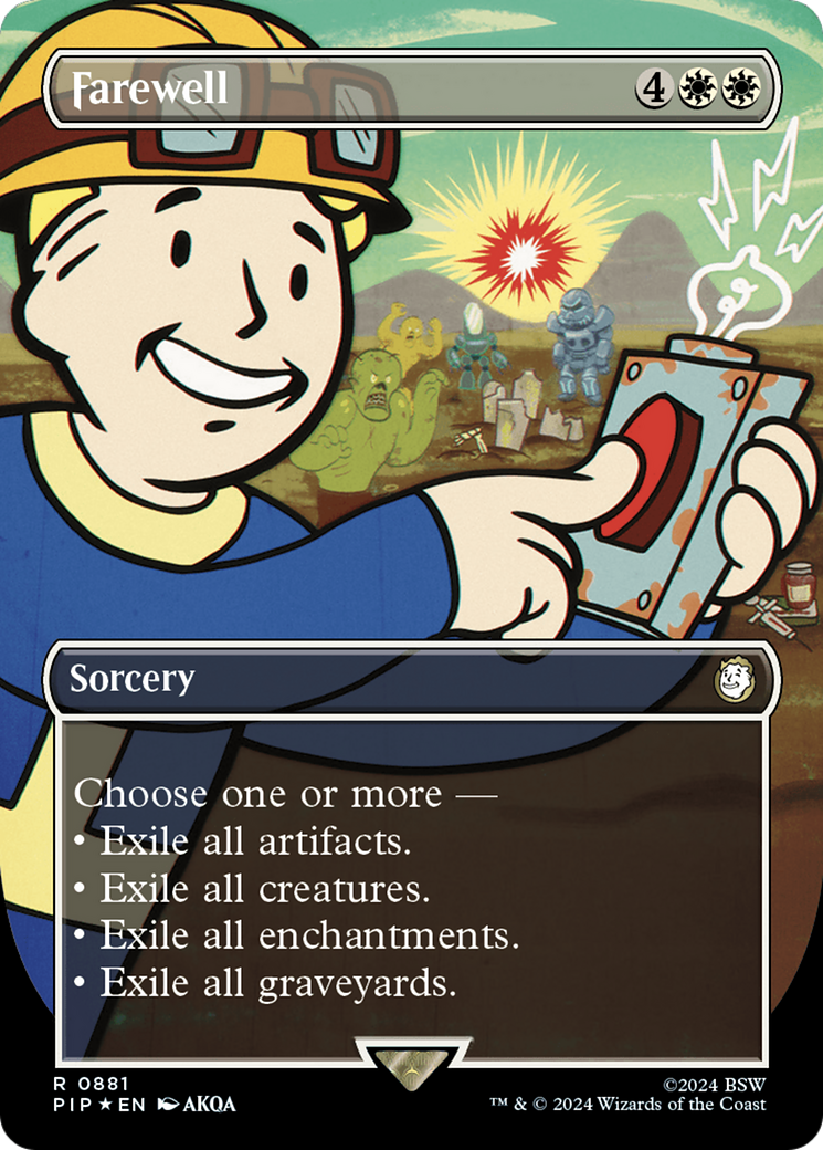 Farewell (Borderless) (Surge Foil) [Fallout] | Good Games Adelaide SA