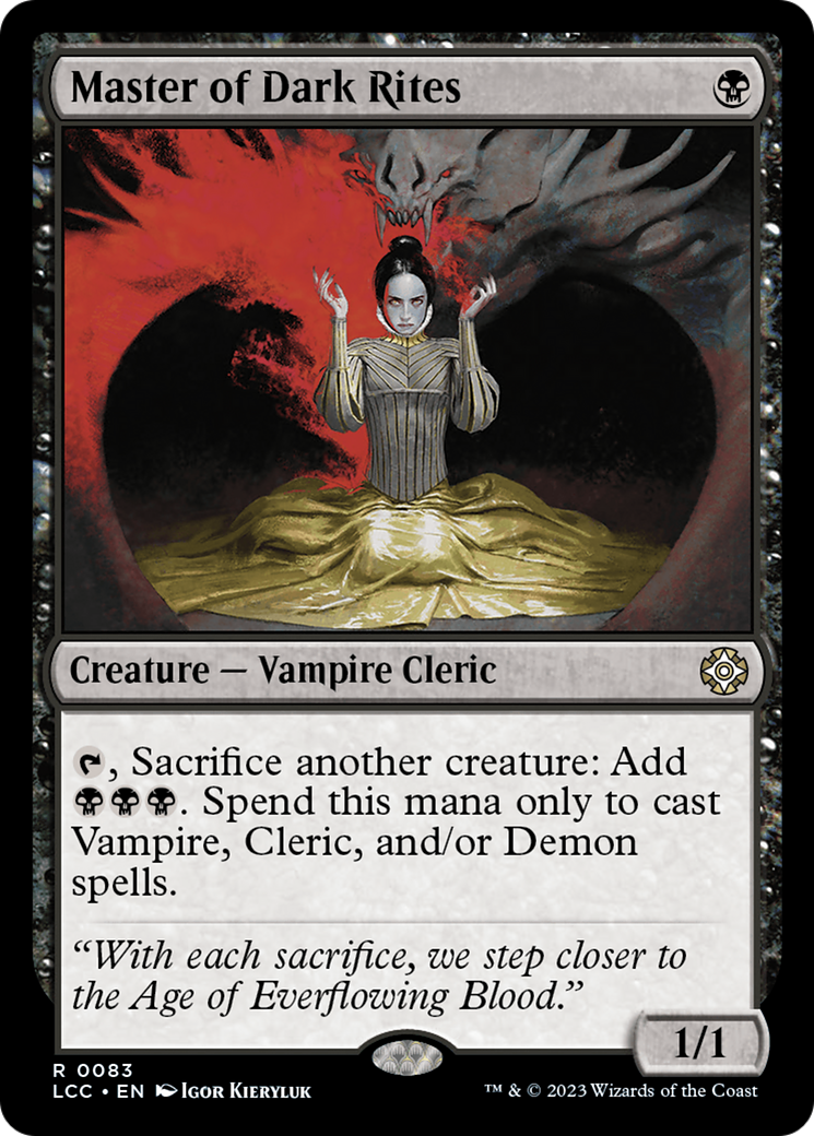 Master of Dark Rites [The Lost Caverns of Ixalan Commander] | Good Games Adelaide SA
