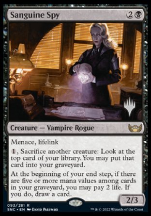 Sanguine Spy (Promo Pack) [Streets of New Capenna Promos] | Good Games Adelaide SA