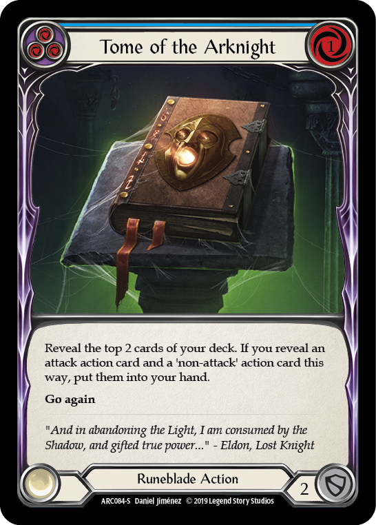 Tome of the Arknight [ARC084-S] 1st Edition Rainbow Foil | Good Games Adelaide SA