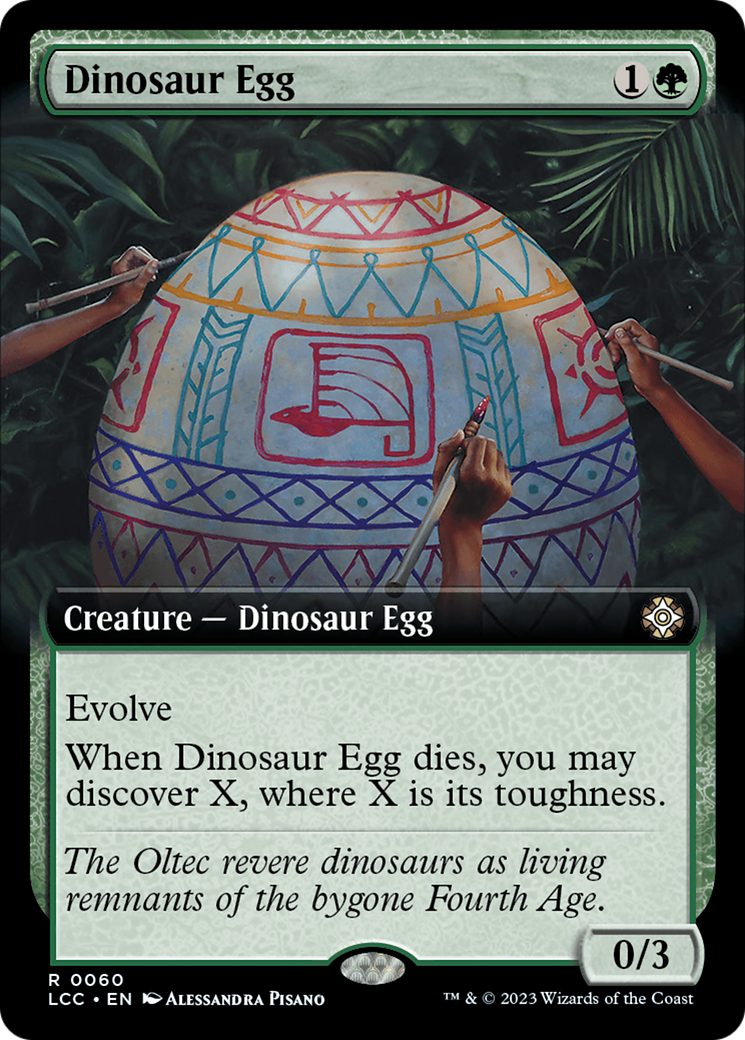 Dinosaur Egg (Extended Art) [The Lost Caverns of Ixalan Commander] | Good Games Adelaide SA