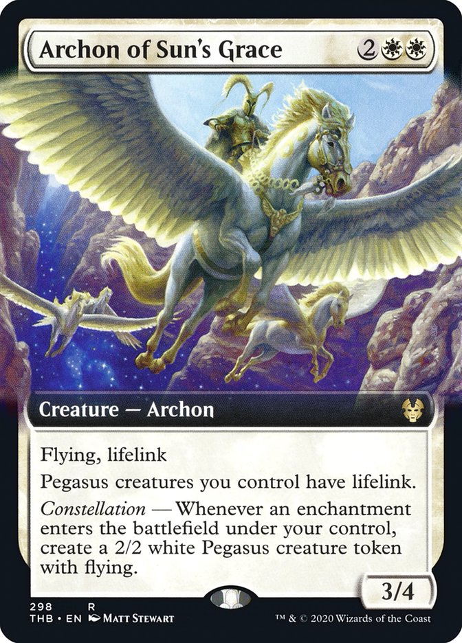 Archon of Sun's Grace (Extended Art) [Theros Beyond Death] | Good Games Adelaide SA