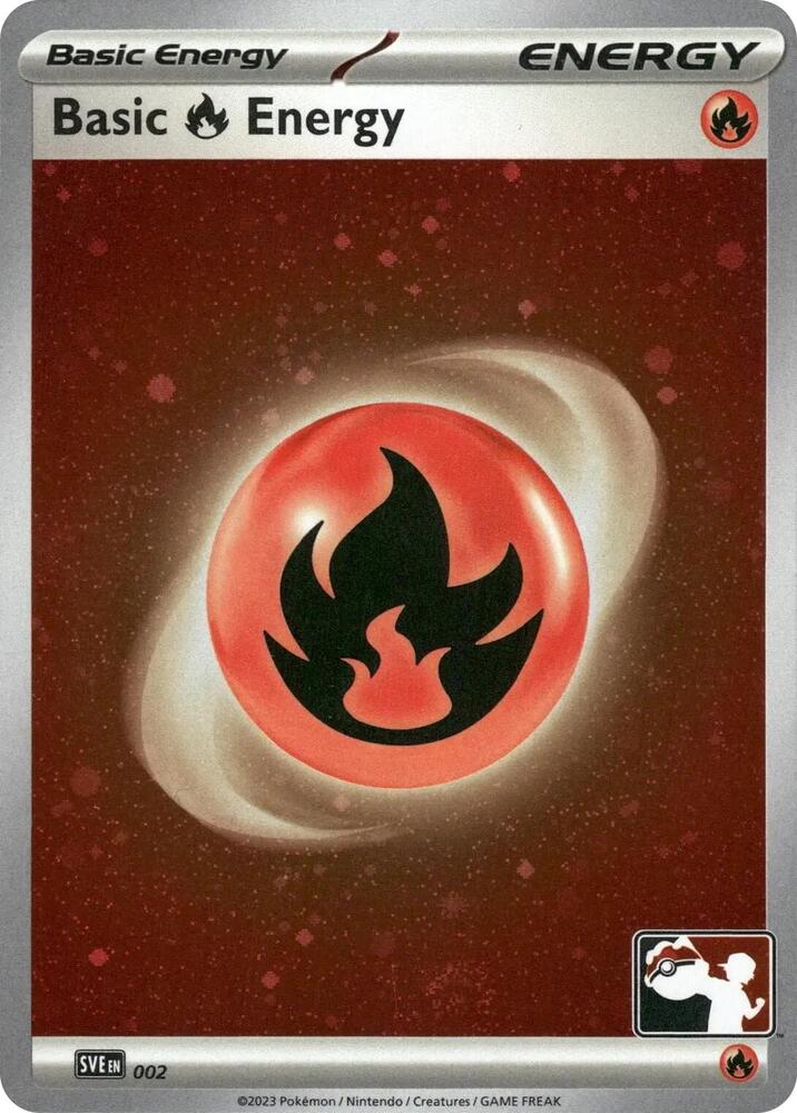Basic Fire Energy 10 (Prize Pack Series Cards)  - Cosmo Holofoil | Good Games Adelaide SA
