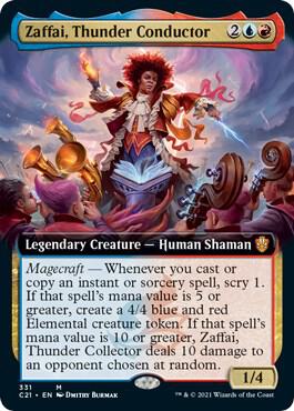 Zaffai Thunder Conductor Extended Art 331 (Commander 2021)  | Good Games Adelaide SA