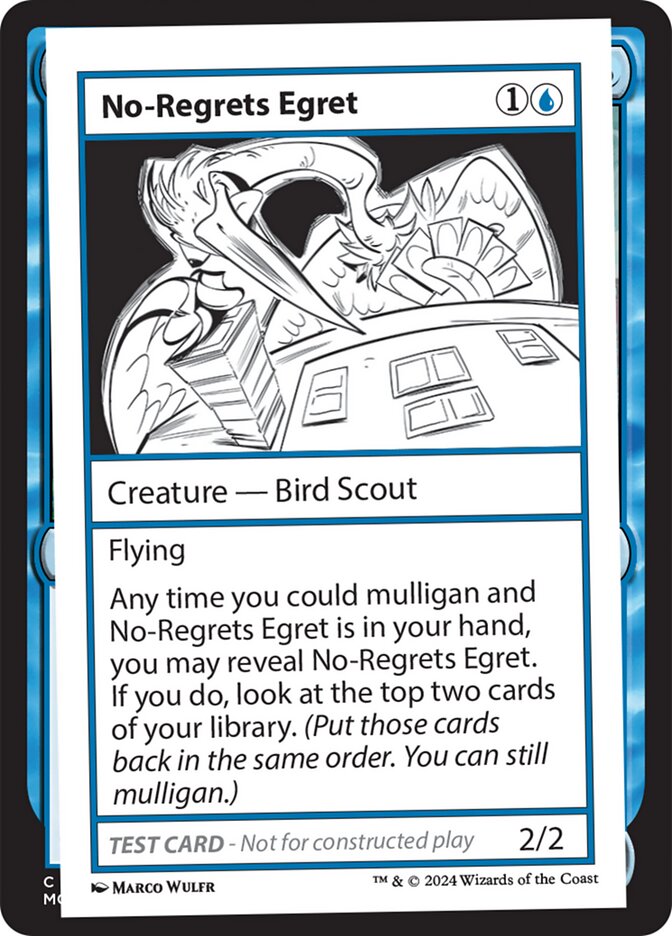 No-Regrets Egret  (Mystery Booster 2 Playtest Cards)  | Good Games Adelaide SA