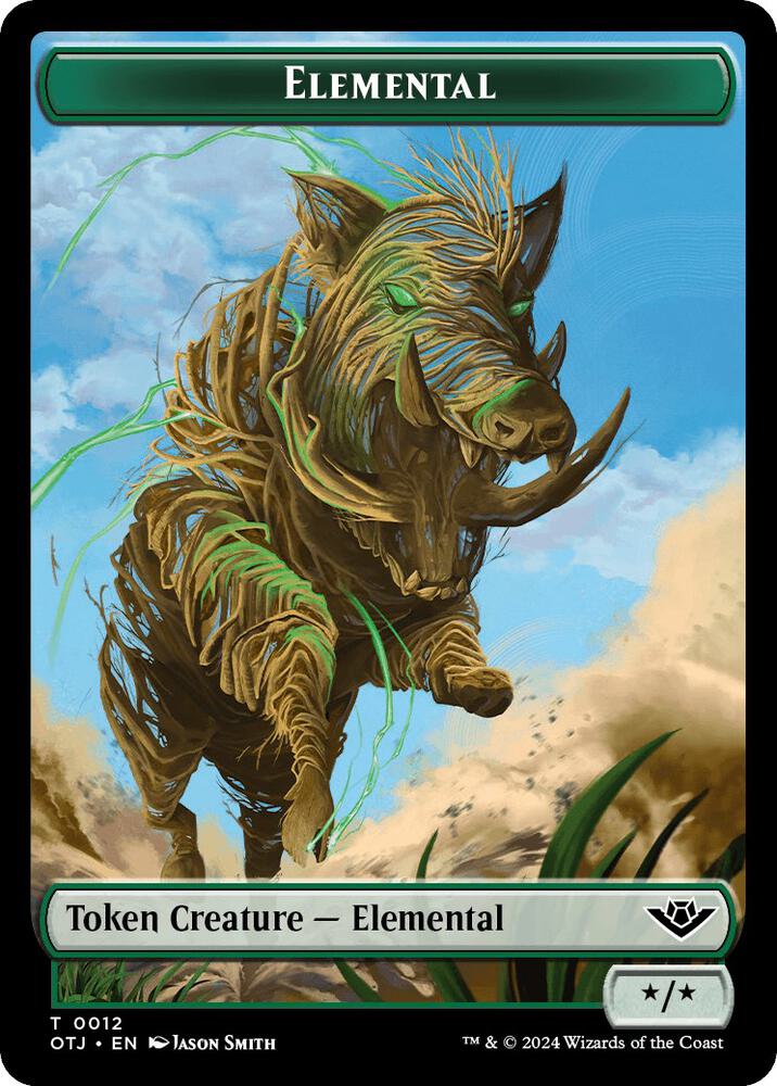 Elemental Plot Double Sided Token 12 // 20 (Outlaws of Thunder Junction)  | Good Games Adelaide SA