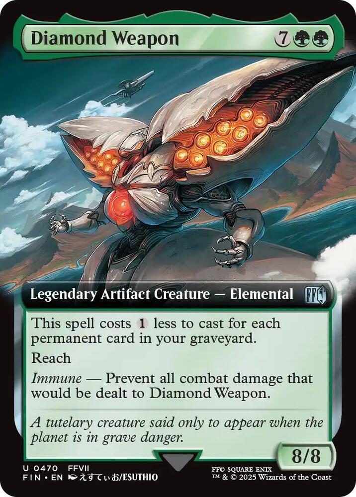 Diamond Weapon 470/309 (FINAL FANTASY)  - Extended Art Foil | Good Games Adelaide SA