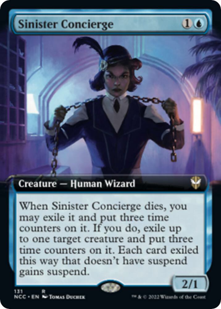 Sinister Concierge Extended Art 131 (Commander: Streets of New Capenna)  | Good Games Adelaide SA