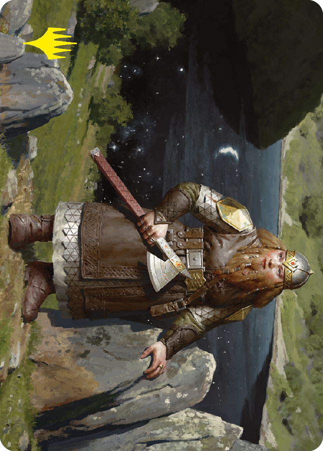 Mirrormere Guardian Art Card (Gold-Stamped Signature) [The Lord of the Rings: Tales of Middle-earth Art Series] | Good Games Adelaide SA