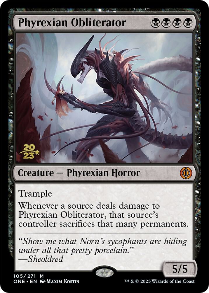 Phyrexian Obliterator 105 (Prerelease Cards)  - Foil | Good Games Adelaide SA