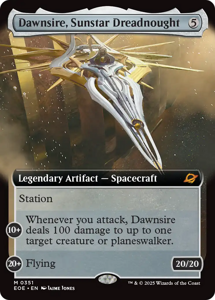 Dawnsire, Sunstar Dreadnought (Extended Art) [Edge of Eternities] | Good Games Adelaide SA