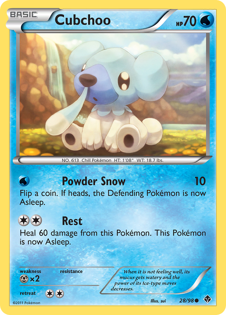 Cubchoo (28/98) [Black & White: Emerging Powers] | Good Games Adelaide SA