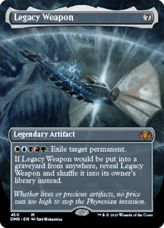 Legacy Weapon (Borderless Alternate Art) [Dominaria Remastered] | Good Games Adelaide SA