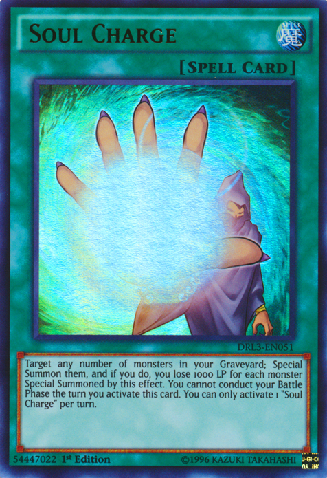 Soul Charge [DRL3-EN051] Ultra Rare | Good Games Adelaide SA