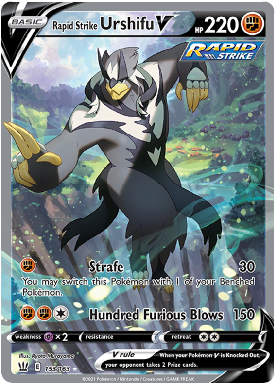Rapid Strike Urshifu V (153/163) [Sword & Shield: Battle Styles] | Good Games Adelaide SA