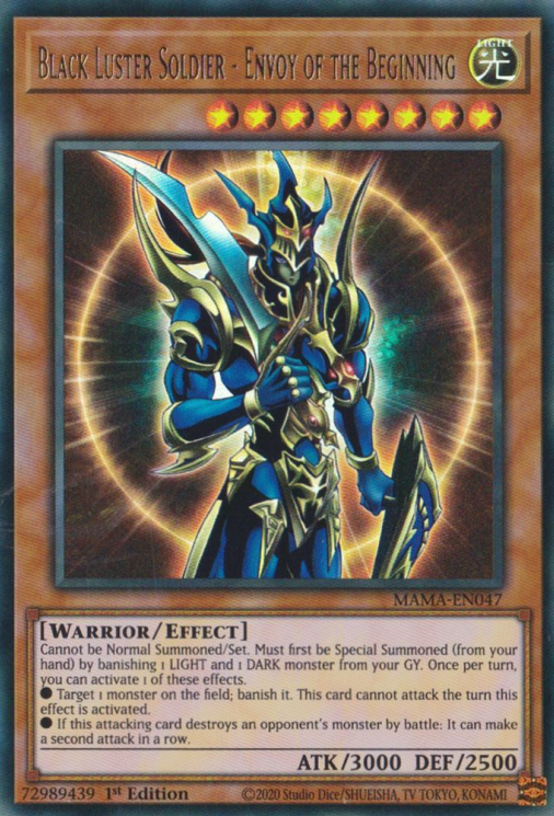 Black Luster Soldier - Envoy of the Beginning [MAMA-EN047] Ultra Rare | Good Games Adelaide SA