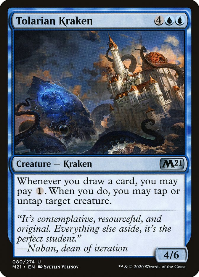 Tolarian Kraken 80 (Core Set 2021)  - Foil | Good Games Adelaide SA